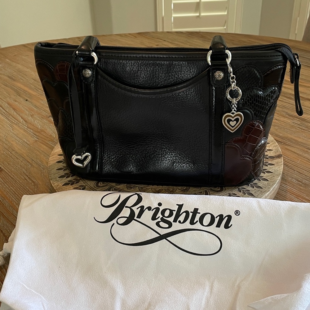 Brighton Black and Brown Tote Bag